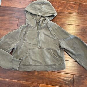 Lululemon scuba oversized half zip hoodie. Nomad color. size XS/S. Obo
